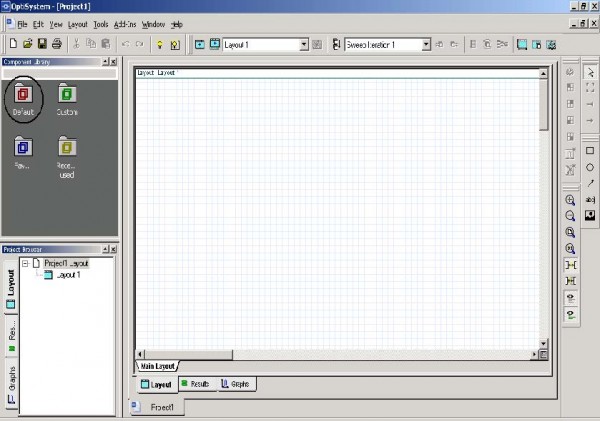 BPM - Figure 12 OptiSystem—New project