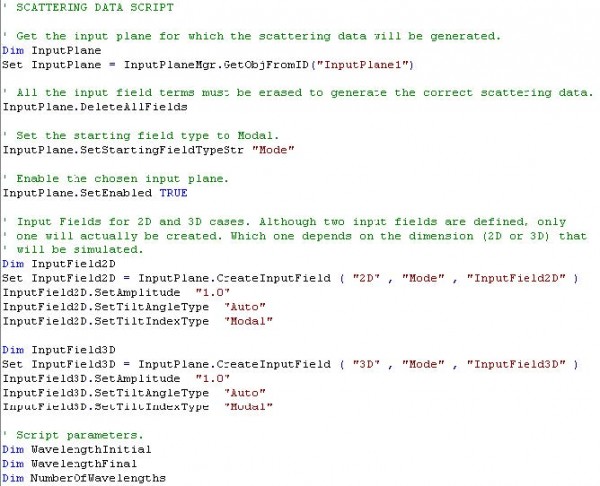 BPM - Figure 7 Scripting window—Scattering data script