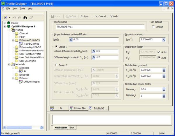 BPM - Figure 1 Ti:LiNb03 Pro1 Profile