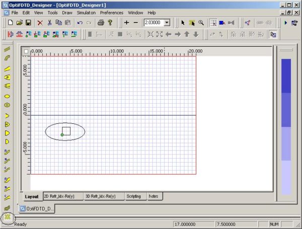 FDTD - Figure 85 BPG crystal structure in layout