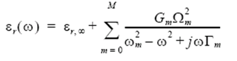 FDTD - Drude-Lorentz model in the frequency domain expression