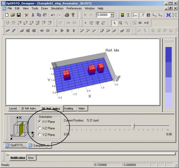 FDTD - Figure 29 Orientation—X-Y Plane