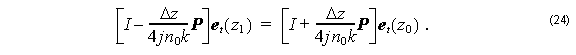 Optical BPM - Equation 24