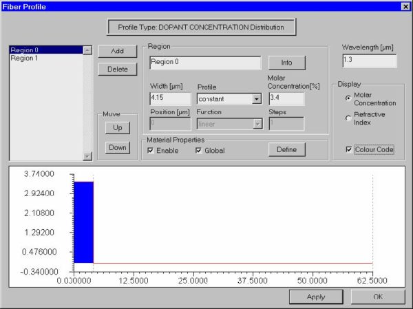 Optical Fiber - Select Profile Type