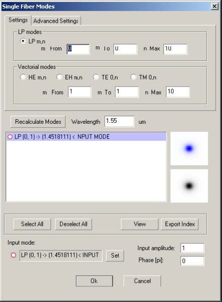 Optical Grating - Single Fibers Mode