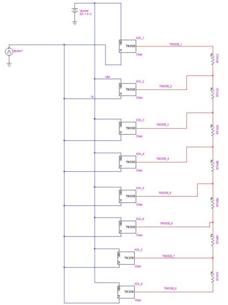 Optical SPICE - Figure 1 Schematics of VCSEL Array