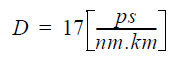 Optical System - Dispersion coefficient