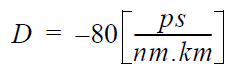 Optical System - Dispersion coefficient