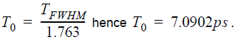 Optical System - Equation