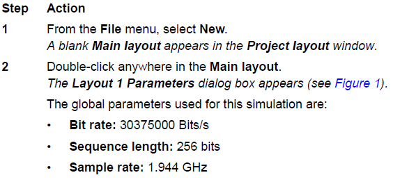 Optical System - Global parameters