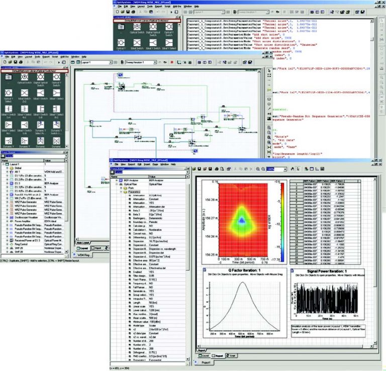 OptiSystem interface