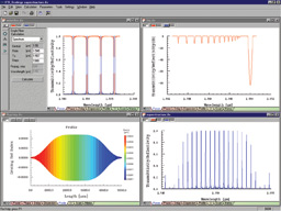 a screenshot of an FBG Fiber Bragg Grating software